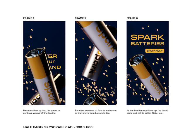 Storyboard Page 2 for Skyscraper Ad - 300 x 600 px